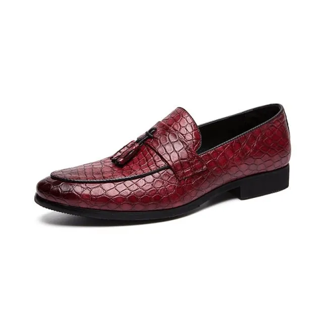 CrocShine Luxe CrocPoint Crocodile Loafers