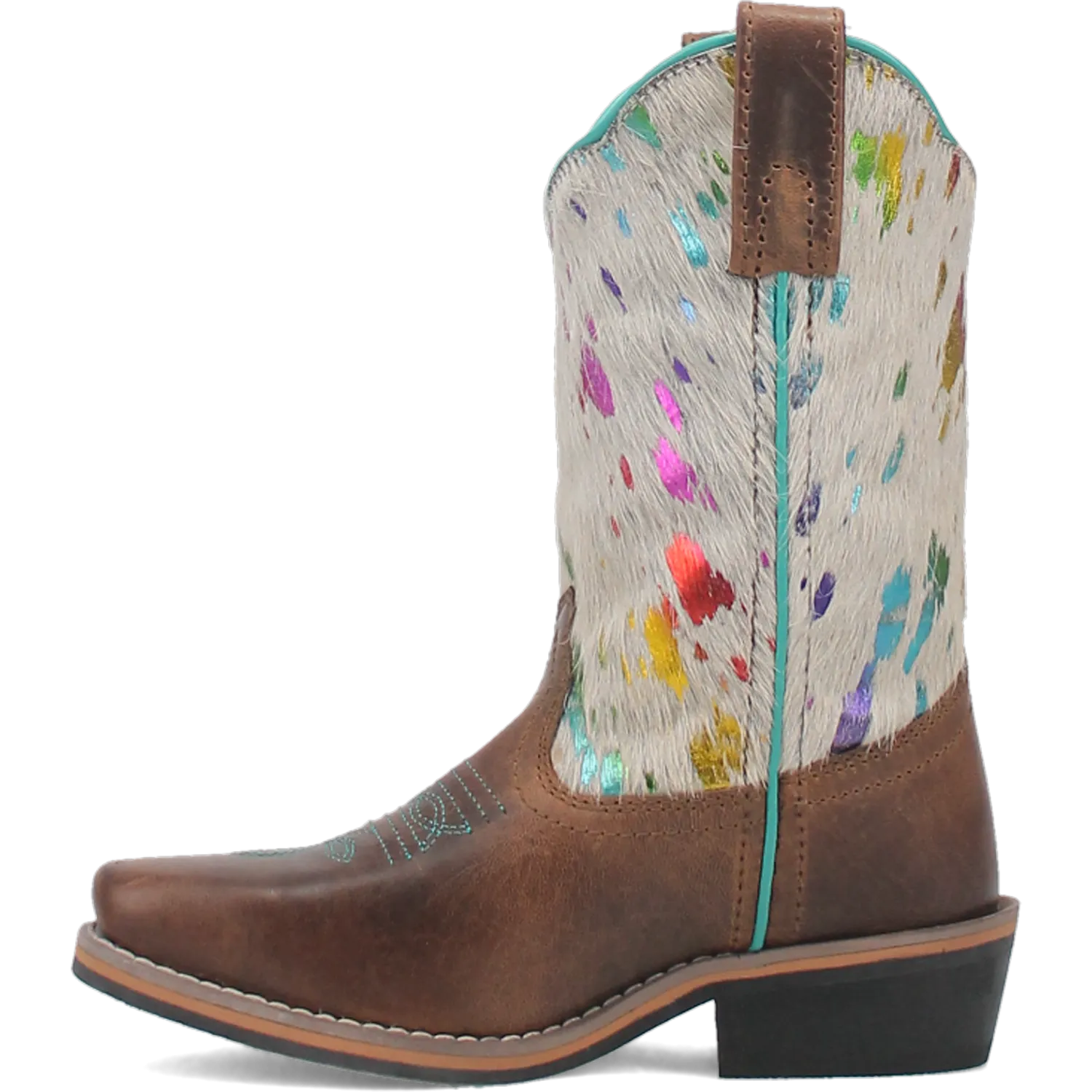 Dan Post Kid's 8" Rumi Leather Western Boot - White