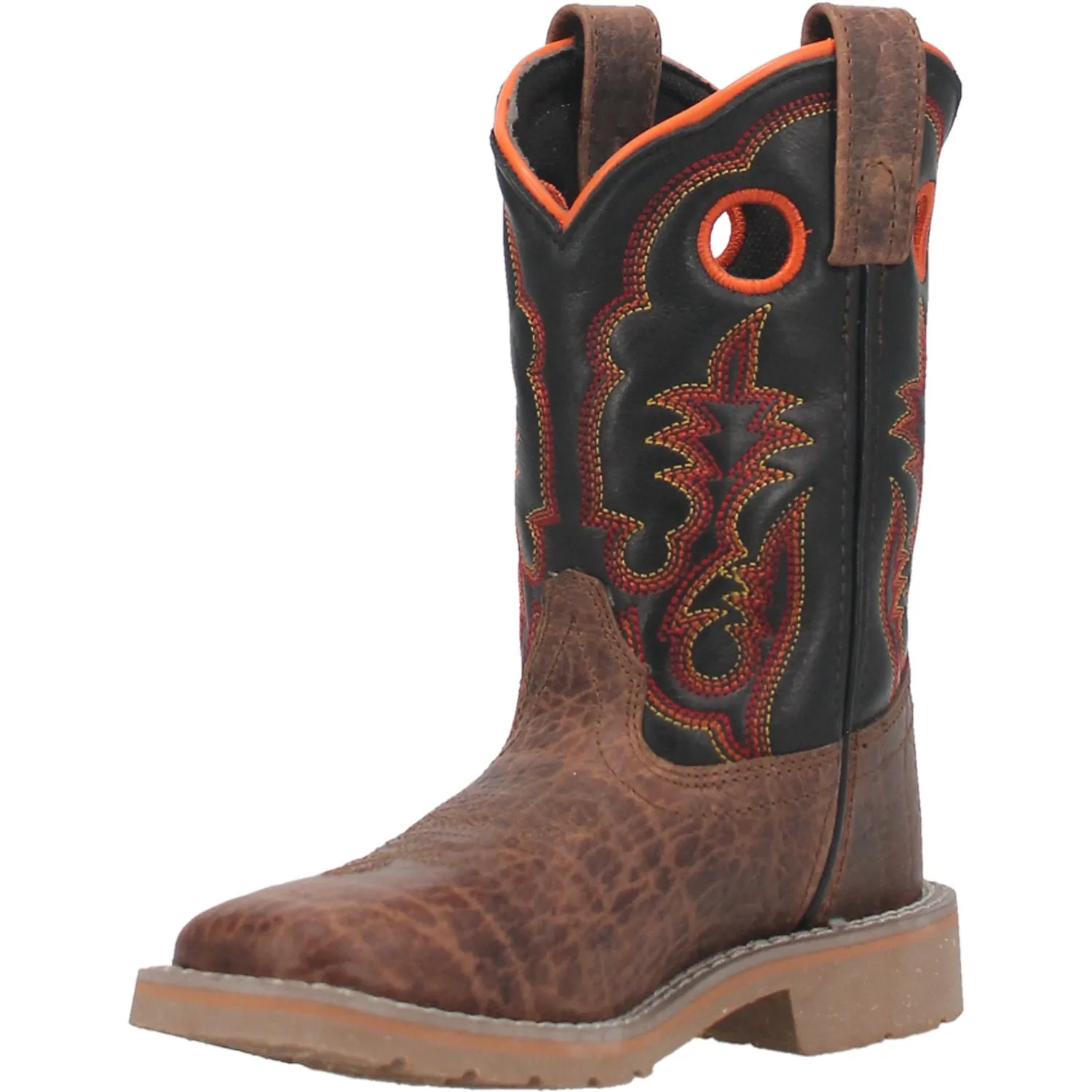 Dan Post Youth Boys Rye Cowboy Boots Leather Sand/Black