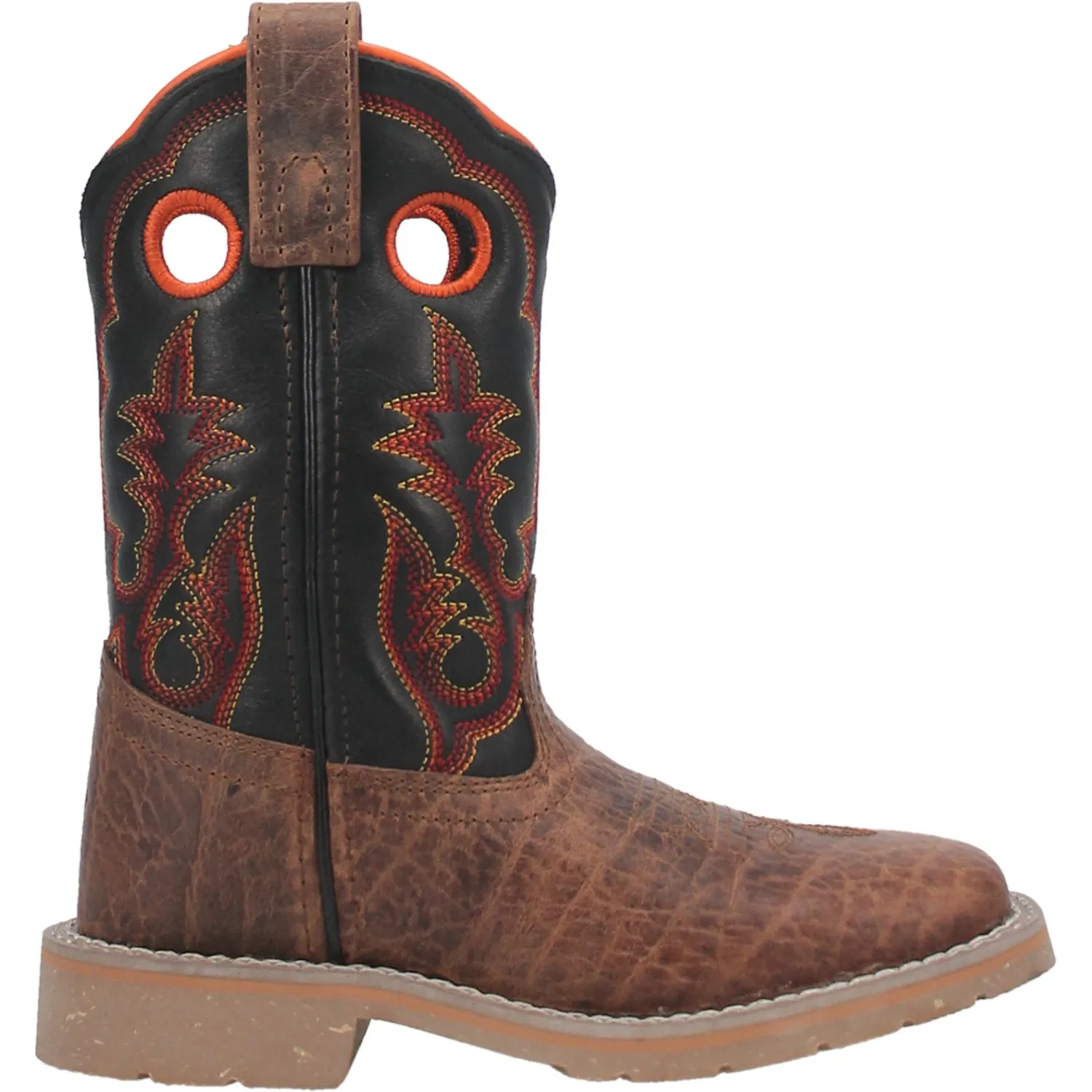 Dan Post Youth Boys Rye Cowboy Boots Leather Sand/Black