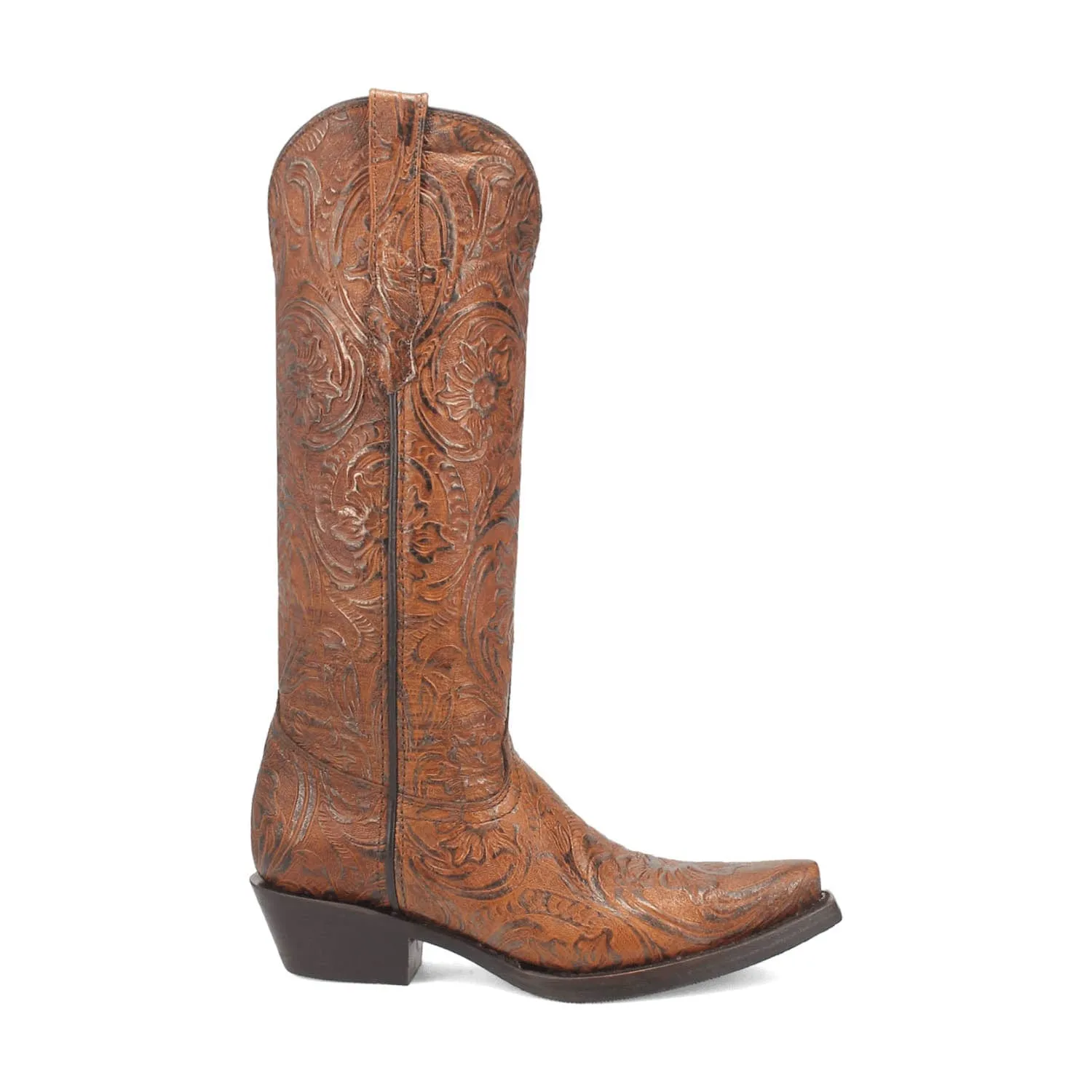 Dingo Womens Bellona Brown Leather Cowboy Boots