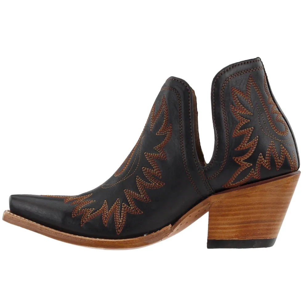 Dixon Embroidered Snip Toe Cowboy Booties