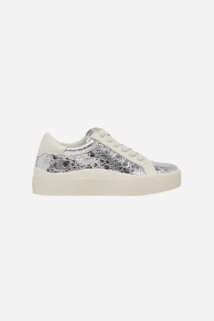 Dolce Vita Zayn 360 Sneakers in Silver Distressed Leather