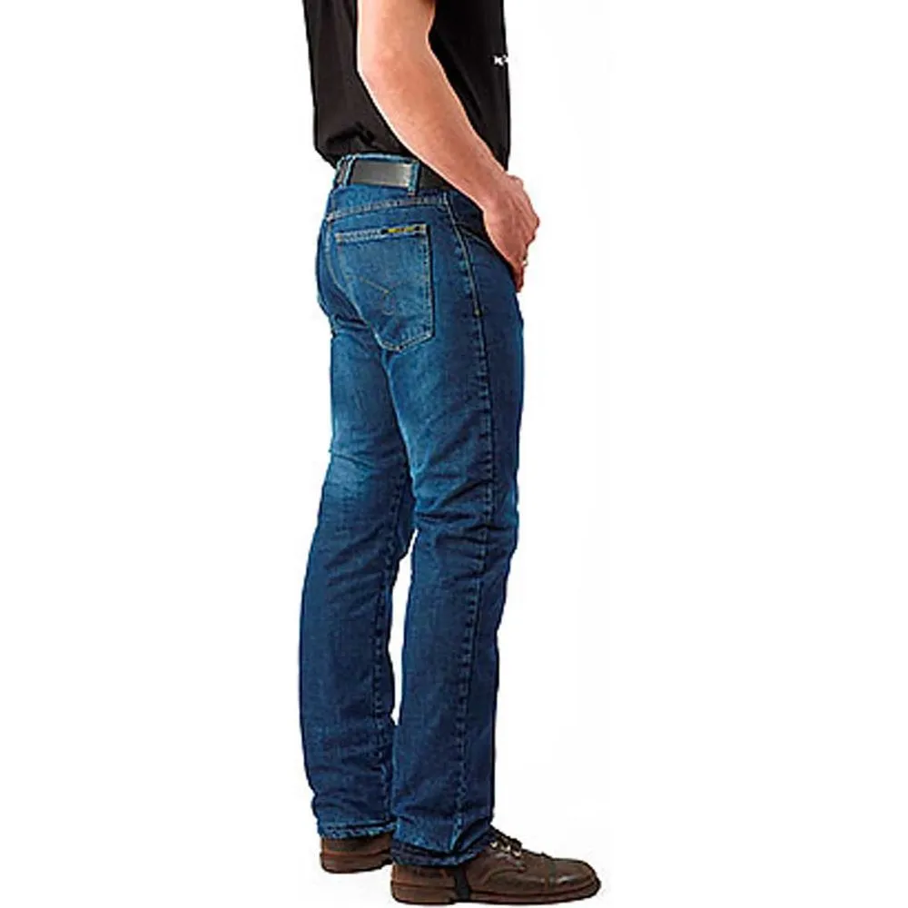 Draggin Holeshot Riding Denim Jeans Blue