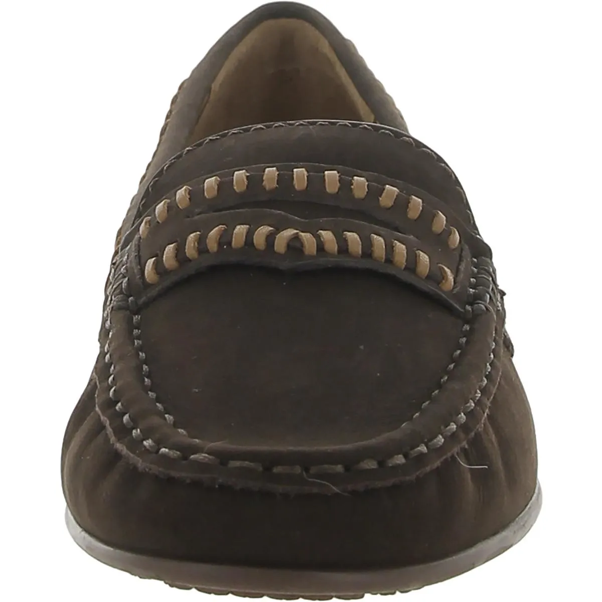 Driver Club USA Womens Maple Ave Leather Slip-On Moccasins