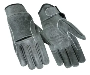 DS42V Men's Premium Gray Cruiser Motorcycle Glove