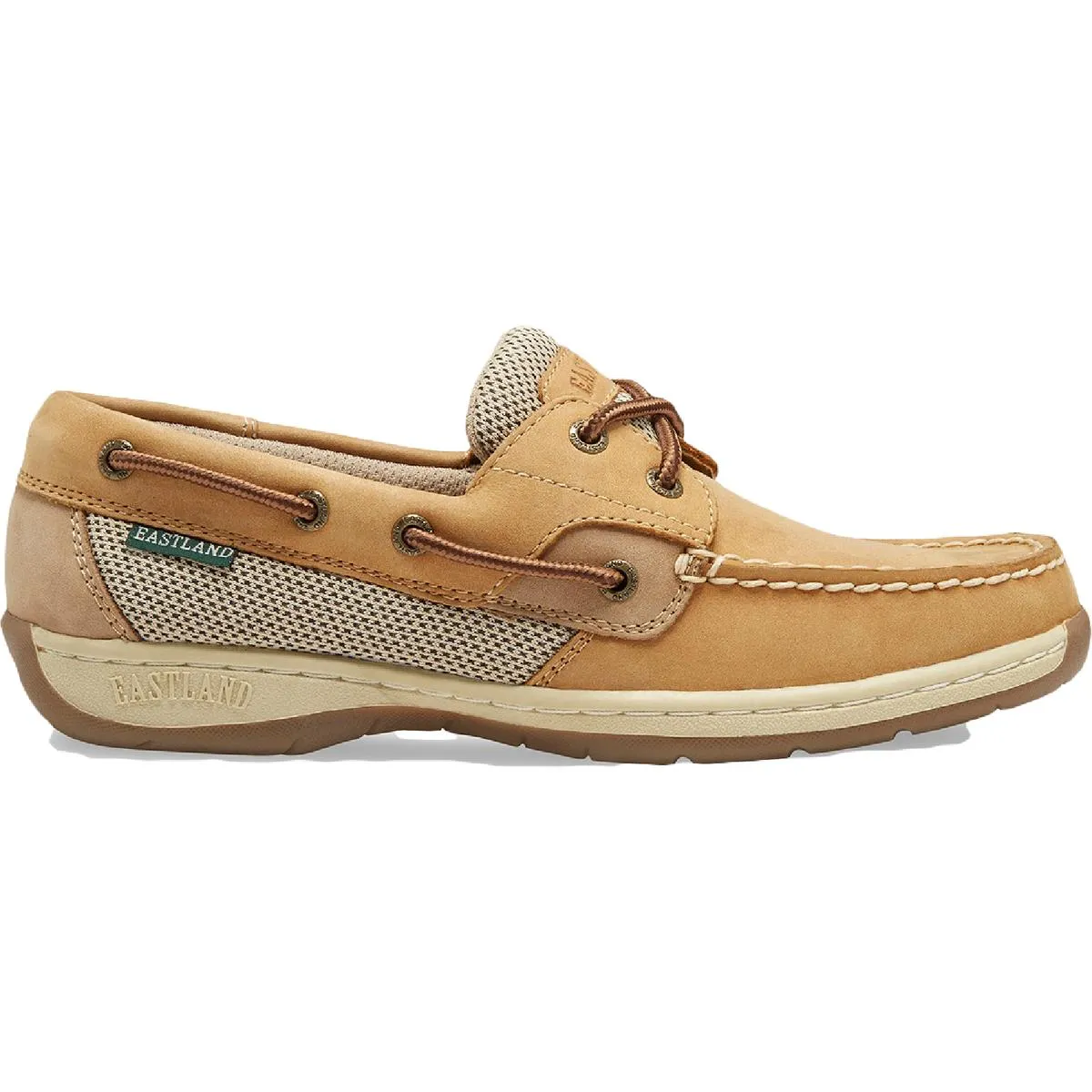 Eastland Womens Solstice Leather Slip On Boat Shoes