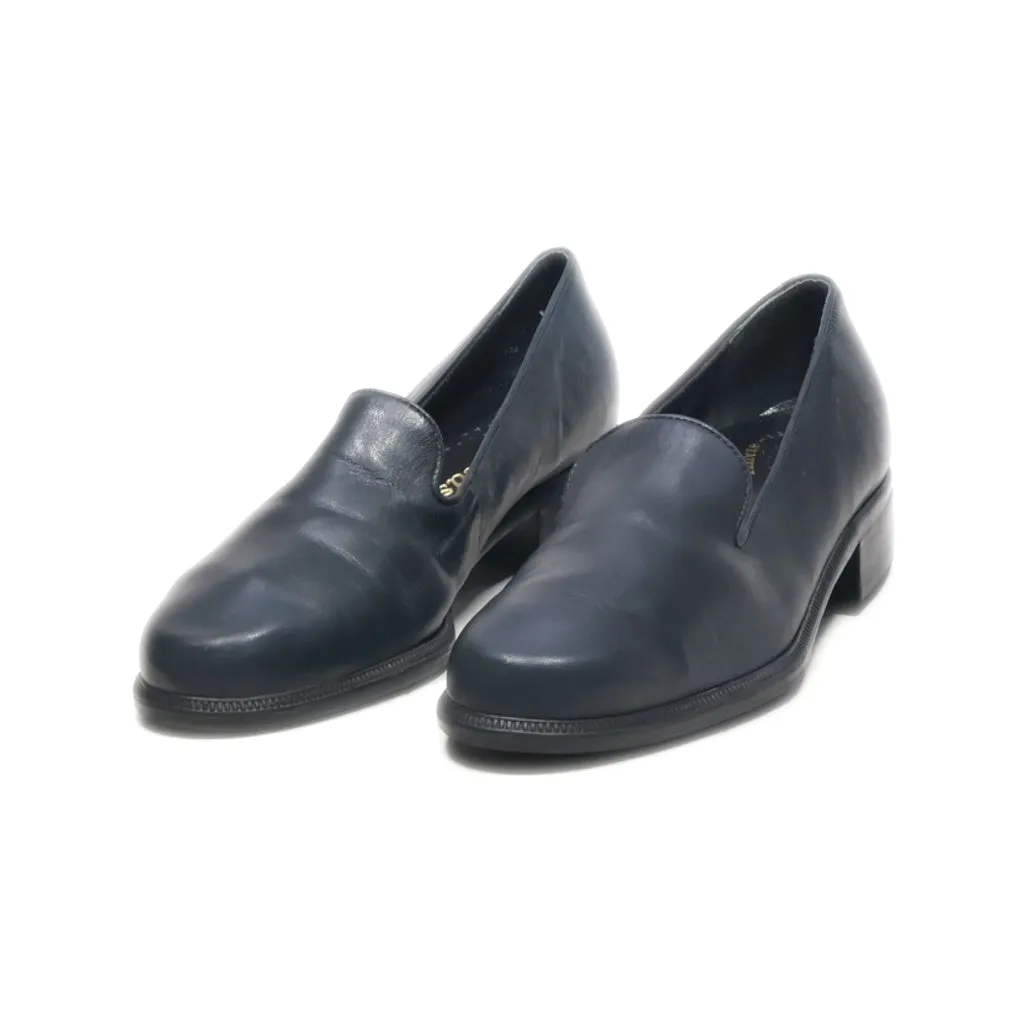 Easy Spirit Loafers Leather Black Colour For Women