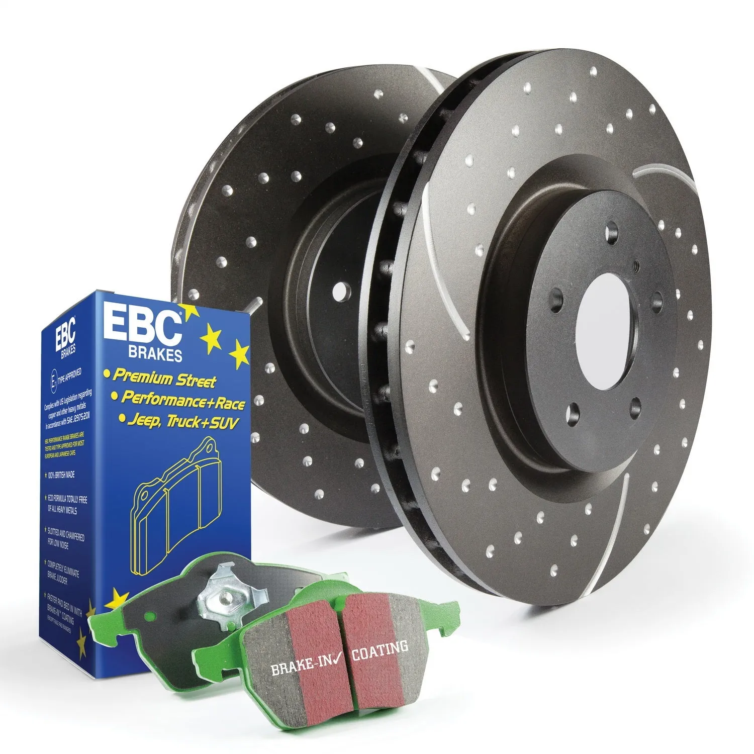 EBC Brakes S3KF1108 S3 Kits Greenstuff 6000 and GD Rotors Truck/SUV