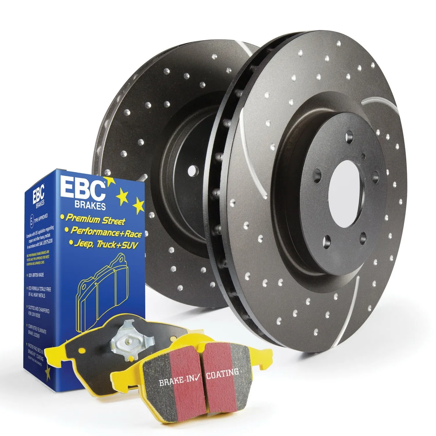 EBC Brakes S5KR1119 S5 Kits Yellowstuff And GD Rotors;