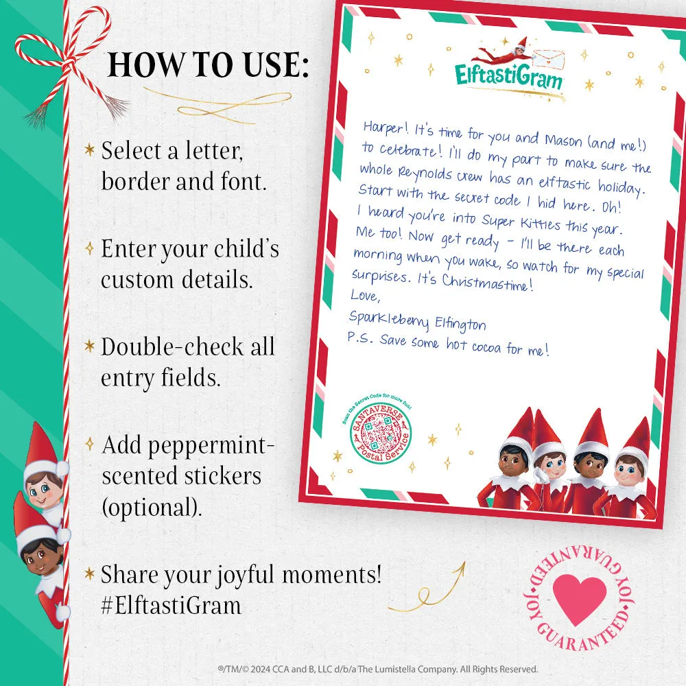 ElftastiGram™: Elf Arrival Letter