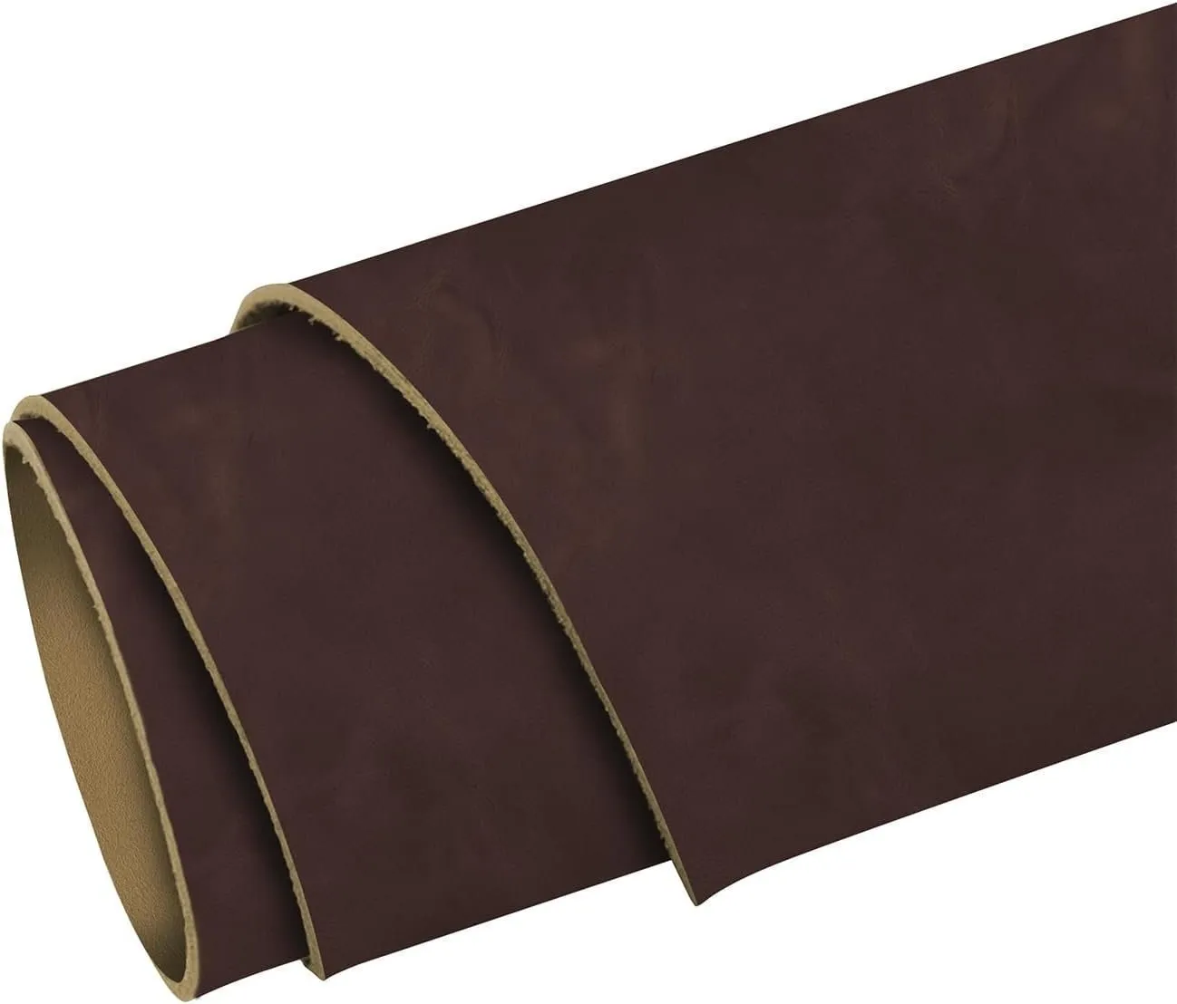 ELW 5-6 oz. (2-2.4mm) Napa Oil Tanned & Waxy Finish Leather 48" (122 cm) Length, Pre-Cuts & Hides Full Grain Genuine Craftsman Grade A/B, Leatherworking, Sheets