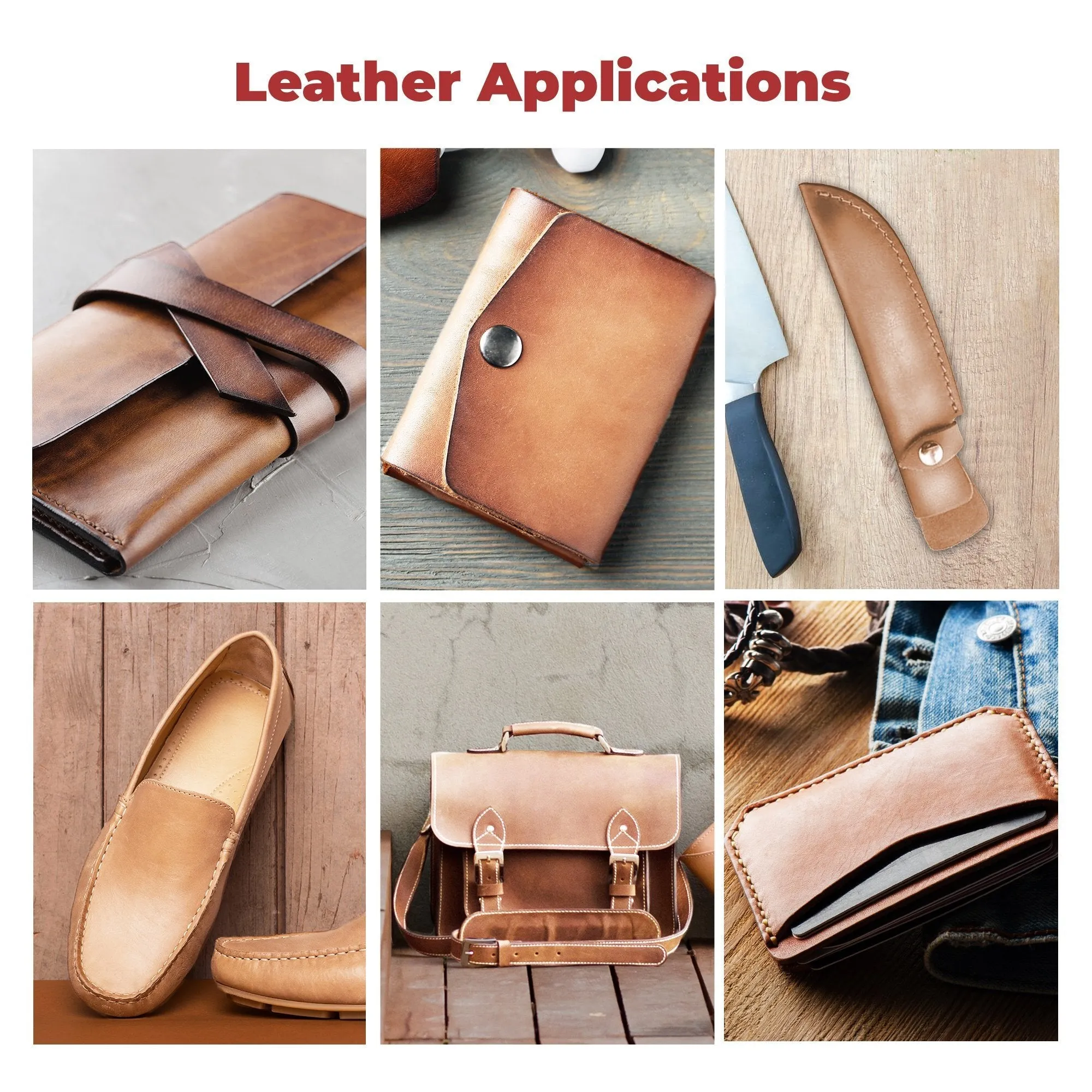 ELW Tooling Leather Vegetable Tanned 6-7 oz. (2.4-2.8mm) Heavy Thickness Weight Pre-Cut Leather Sheets 6" to 48" Cowhide Leather