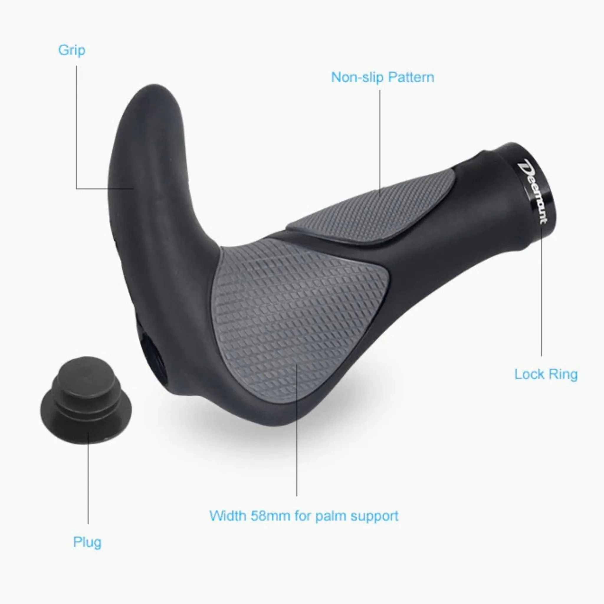 Ergonomic Bicycle Handlebar Grips