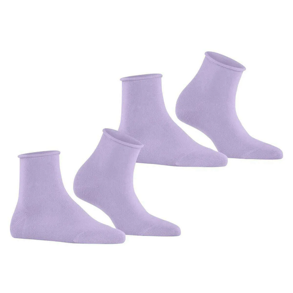 Esprit Basic Pure 2 Pack Short Socks - Lupine Purple