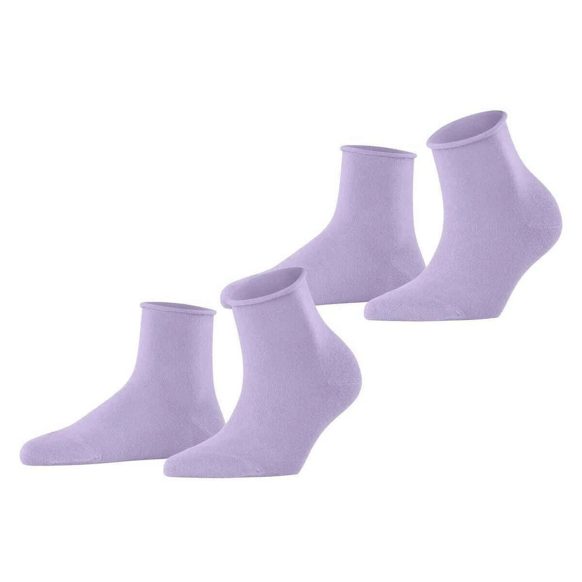 Esprit Basic Pure 2 Pack Short Socks - Lupine Purple