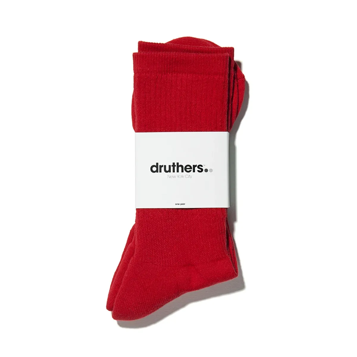 EVERYDAY ORGANIC COTTON CREW SOCK - RED