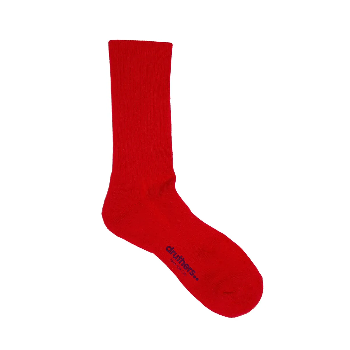 EVERYDAY ORGANIC COTTON CREW SOCK - RED