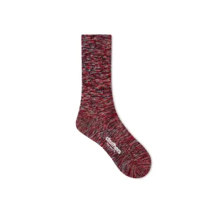 EVERYDAY ORGANIC COTTON MELANGE CREW SOCK - AMERICANO