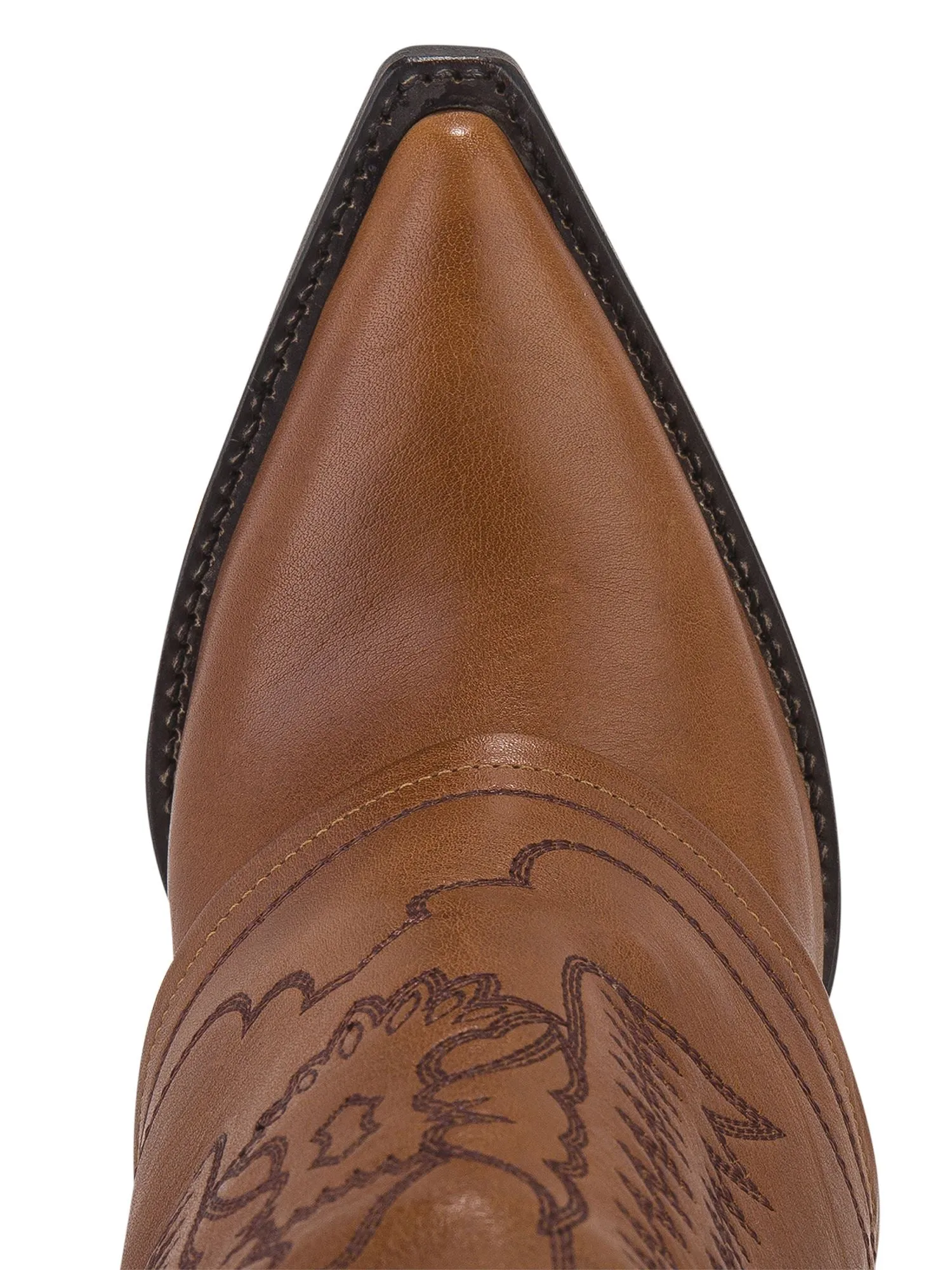 Folded Cowboy Low Boots With Embroideries