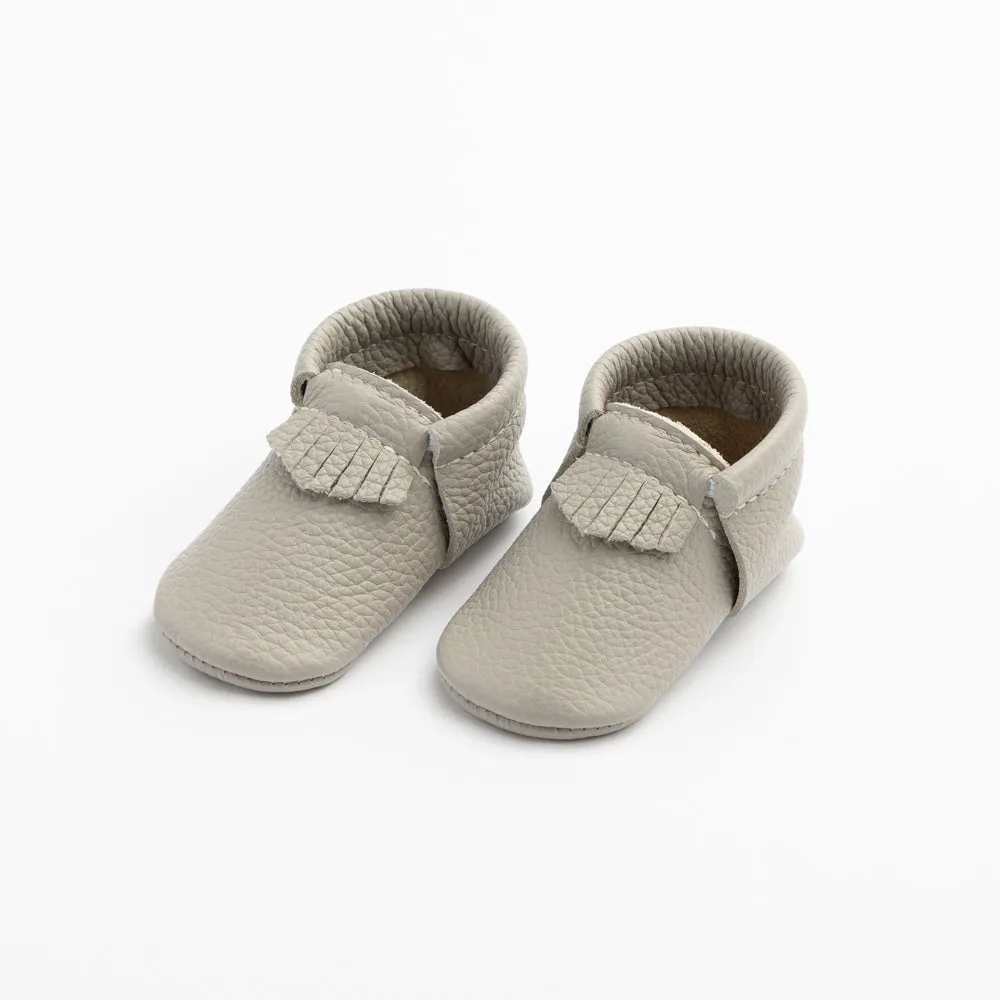 Freshly Picked First Pair Soft Sole Moccasins - Stone