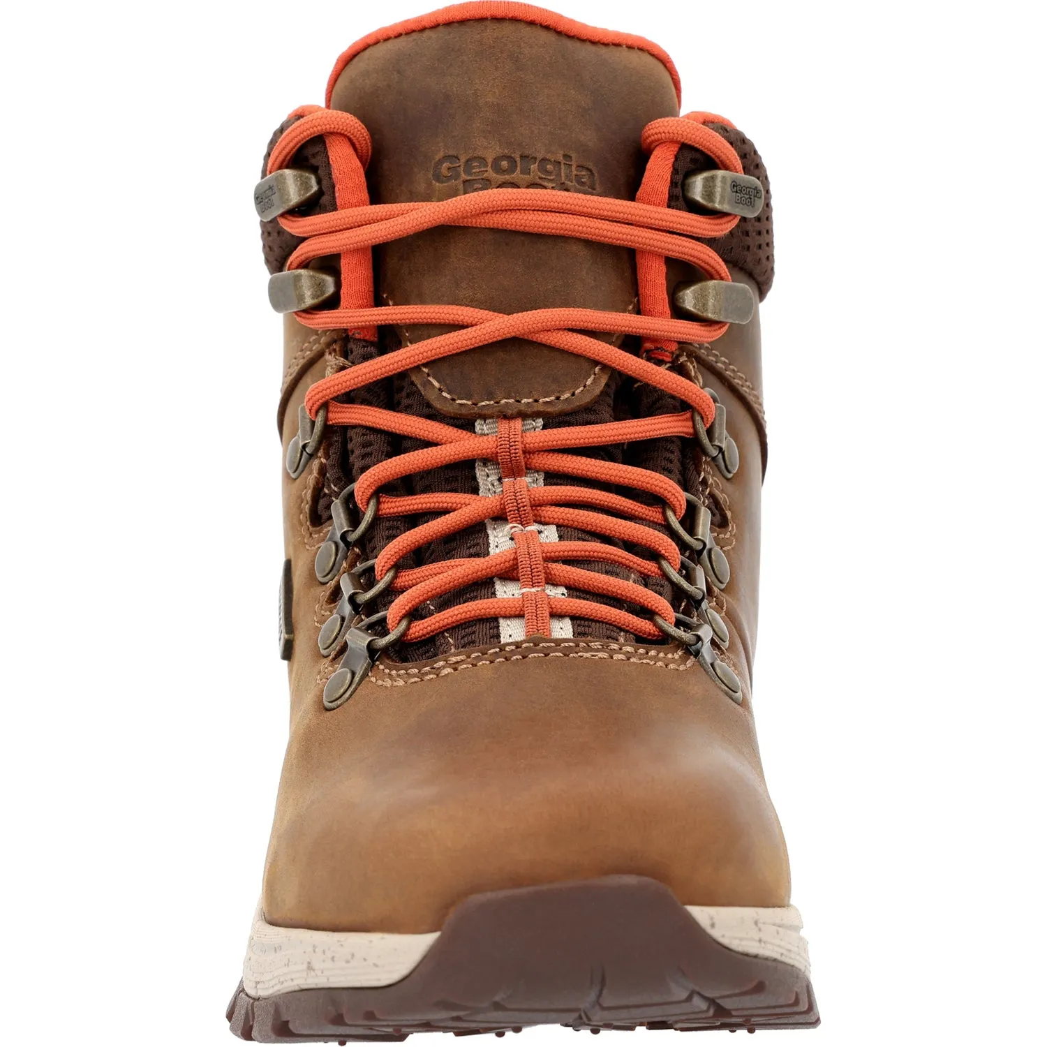 Georgia Mens Eagle Trail WP Hiker Brown Leather Work Boots