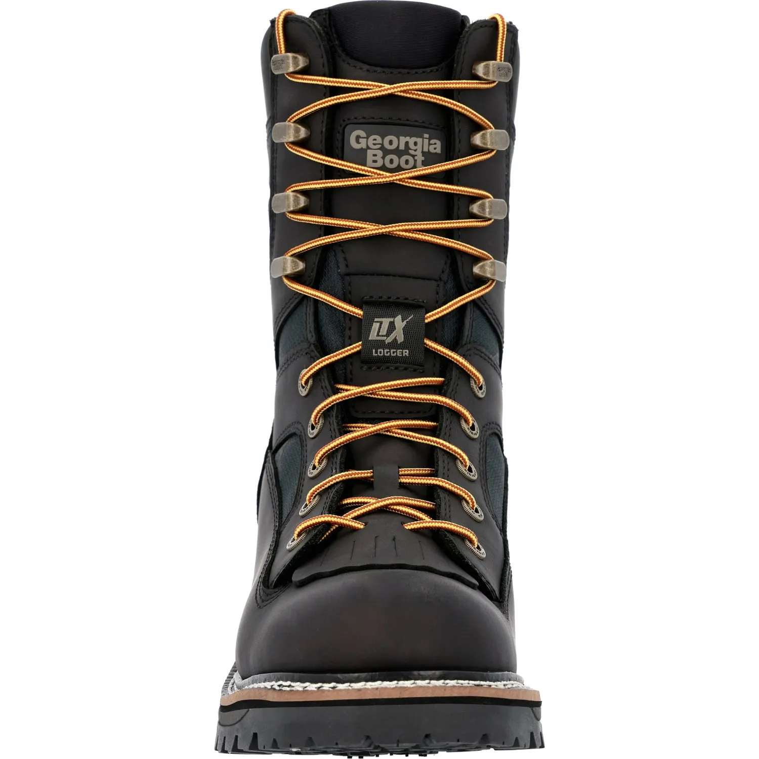 Georgia Mens LTX Logger WP CT Black Leather Work Boots