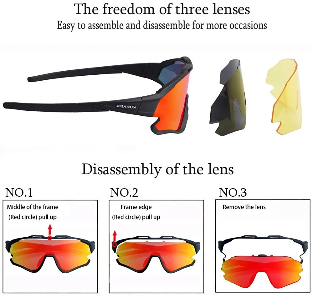 Gieadun Polarized Cycling Sunglasses