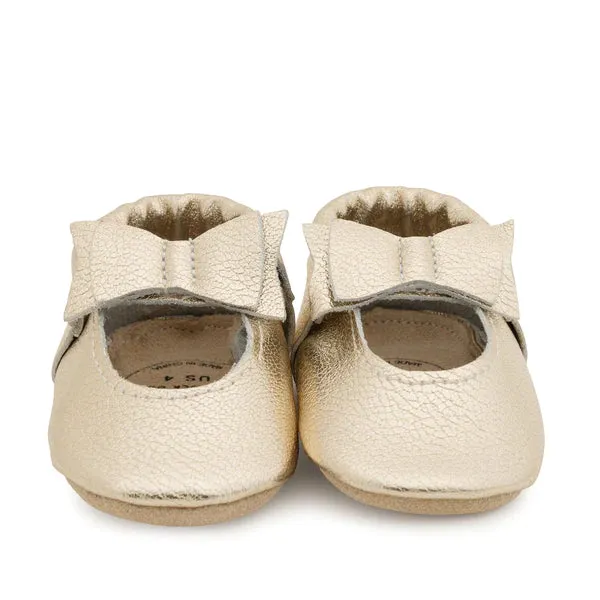 Girls Bow Moccasins