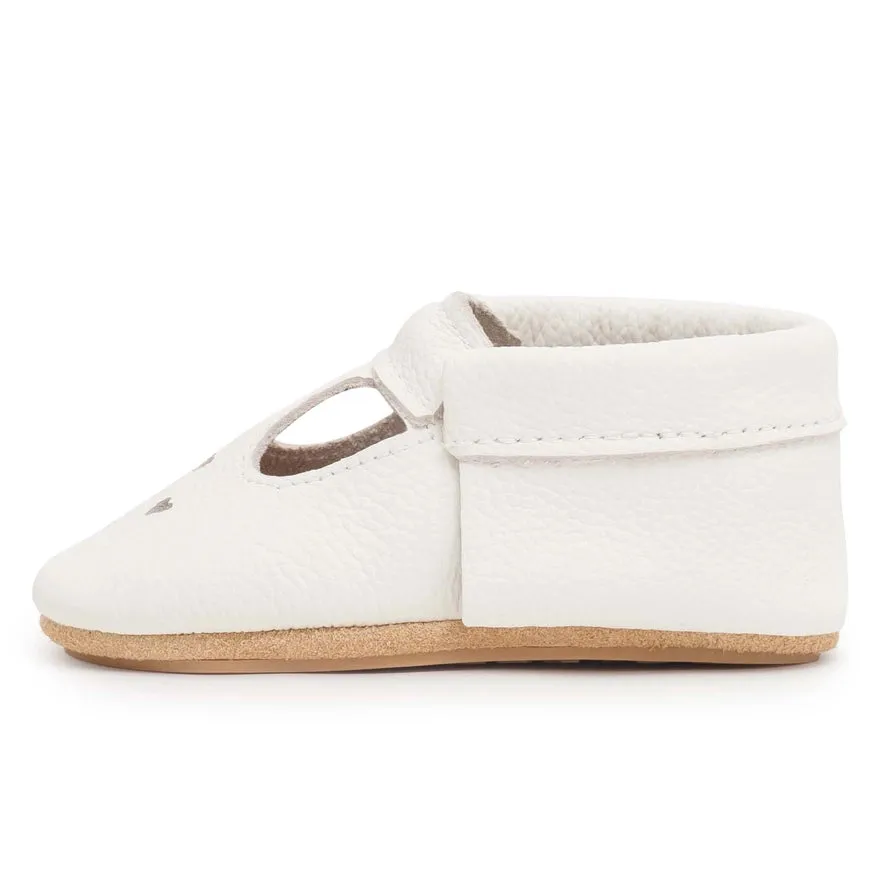 Girls Hard Sole Mary Jane Moccasins