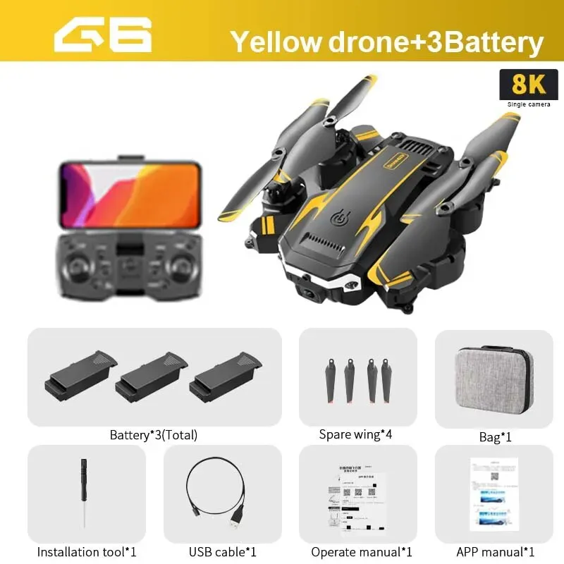 GPS Drone: 5G 8K Aerial Photography, Obstacle Avoidance, 5000M RC