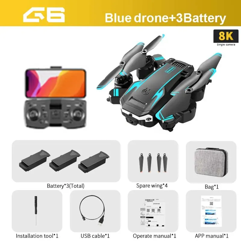 GPS Drone: 5G 8K Aerial Photography, Obstacle Avoidance, 5000M RC