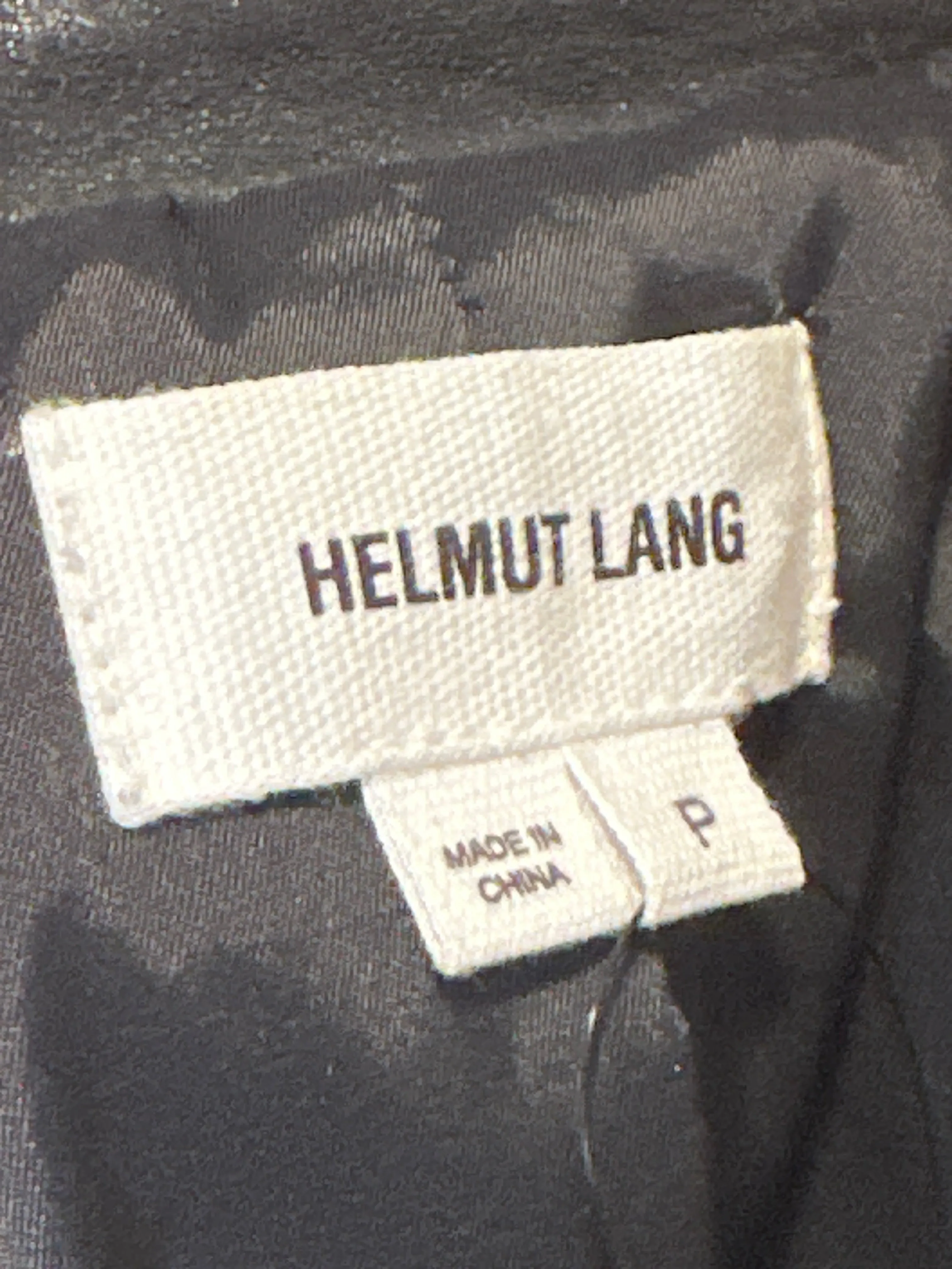 Helmut Lang Size P Teal Black Leather Bomber Biker Jacket