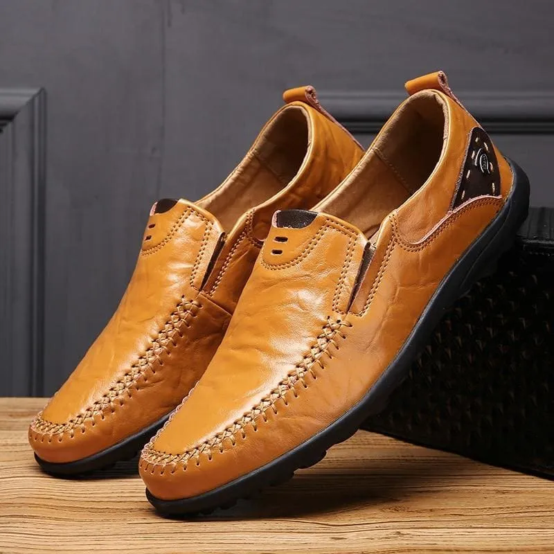 High Quality Leather Men Casual Shoes Soft Moccasins