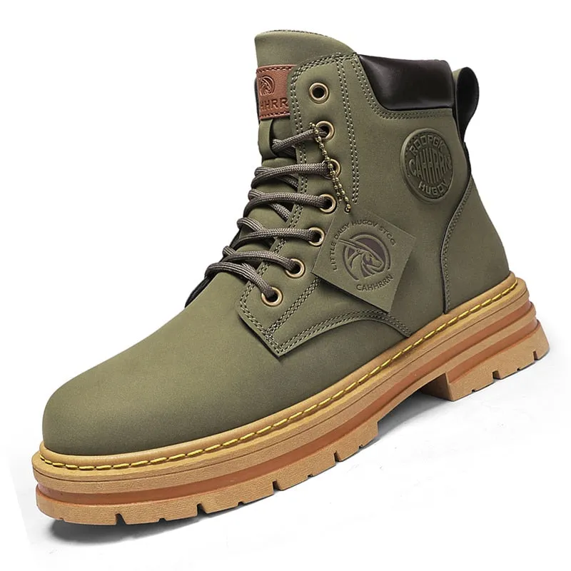 High Top Motorcycle Boots for Men