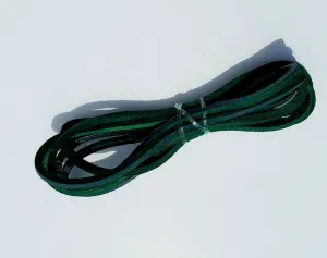 Highway Leather LACE Genuine Leather Strip Cord Braiding String Lacing 64" GREEN