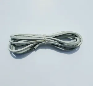 Highway Leather LACE Genuine Leather Strip Cord Braiding String Lacing 64" WHITE