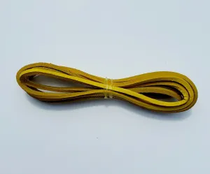 HL80910YELLOW LACE Genuine Leather Strip Cord Braiding String Lacing 64" YELLOW