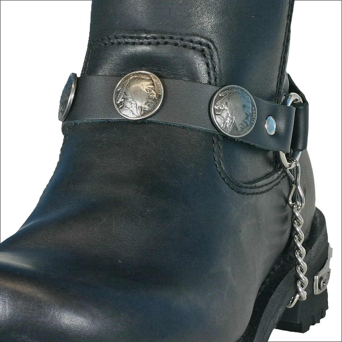 Hot Leathers BNL1005 Indian Head Nickel Boot Chain