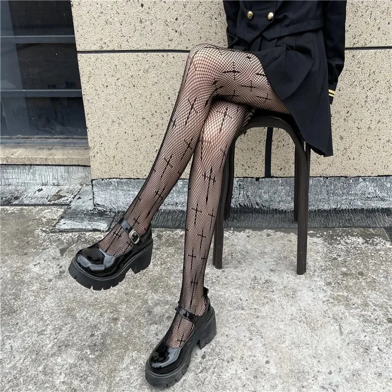 Hot Selling Slim Perfect Legs Sexy Women's Long Fishnet Mesh Nylon Tights Body Stockings Fish Net Pantyhose High Waist Hosiery