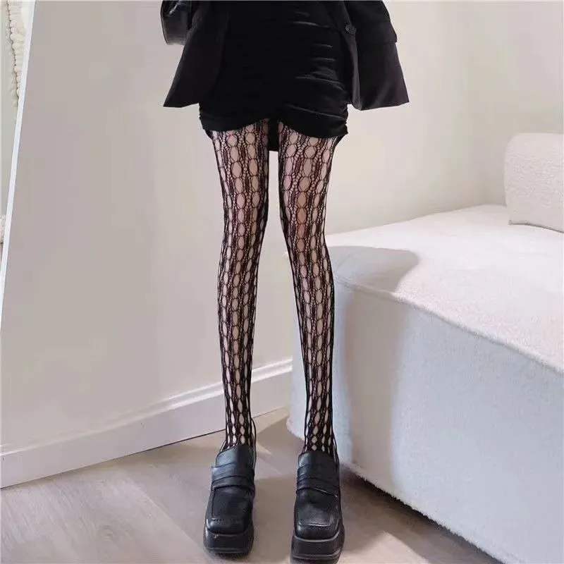 Hot Selling Slim Perfect Legs Sexy Women's Long Fishnet Mesh Nylon Tights Body Stockings Fish Net Pantyhose High Waist Hosiery