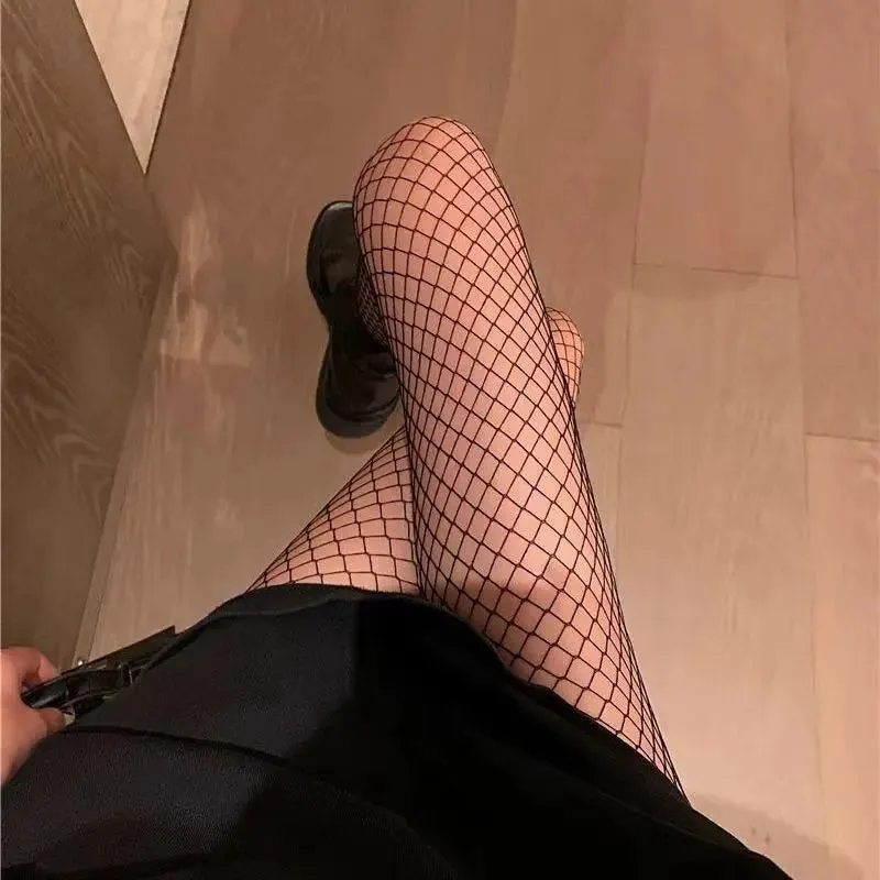 Hot Selling Slim Perfect Legs Sexy Women's Long Fishnet Mesh Nylon Tights Body Stockings Fish Net Pantyhose High Waist Hosiery