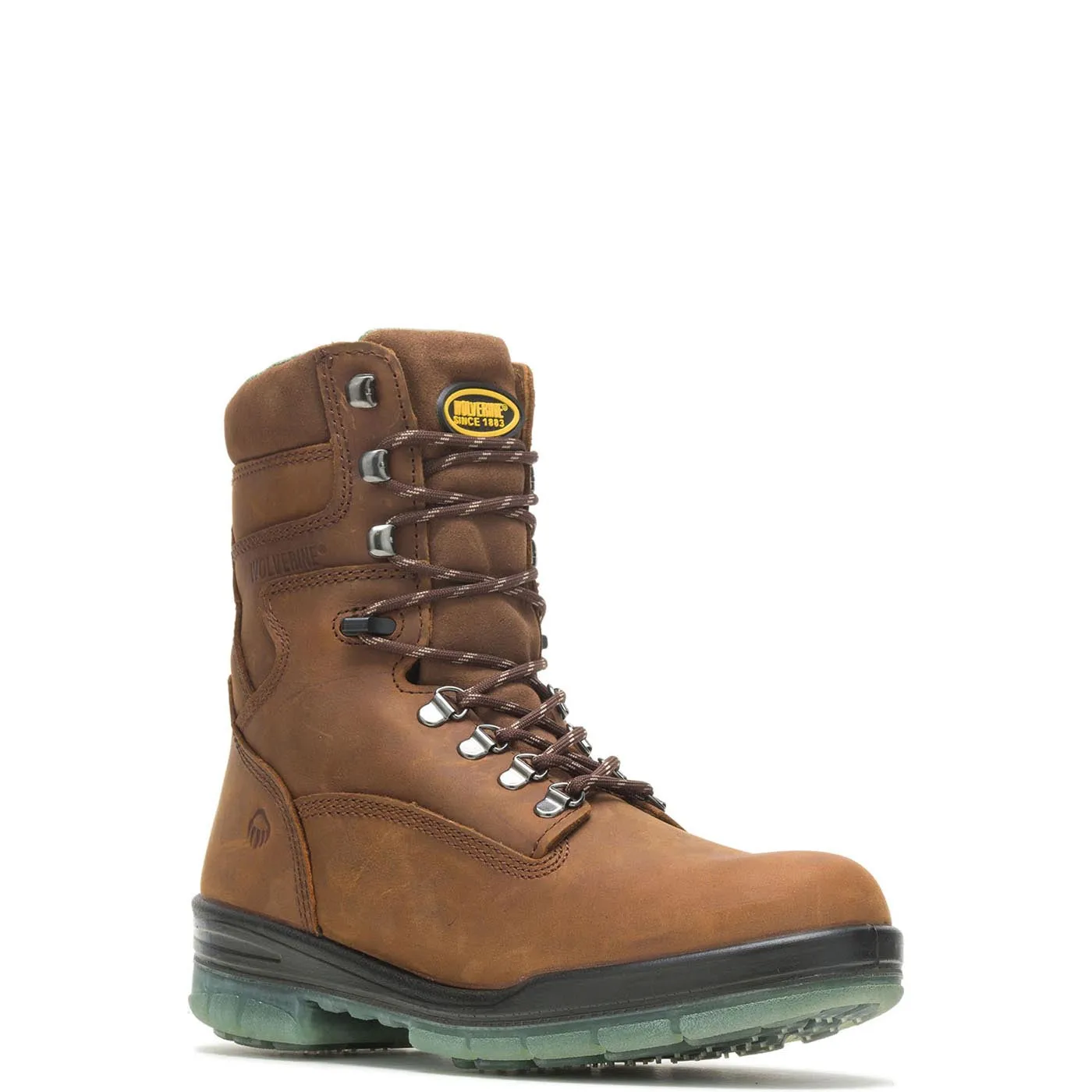 I-90 DuraShocks® 8 Inch Steel-Toe Waterproof Insulated Work Boot Brown