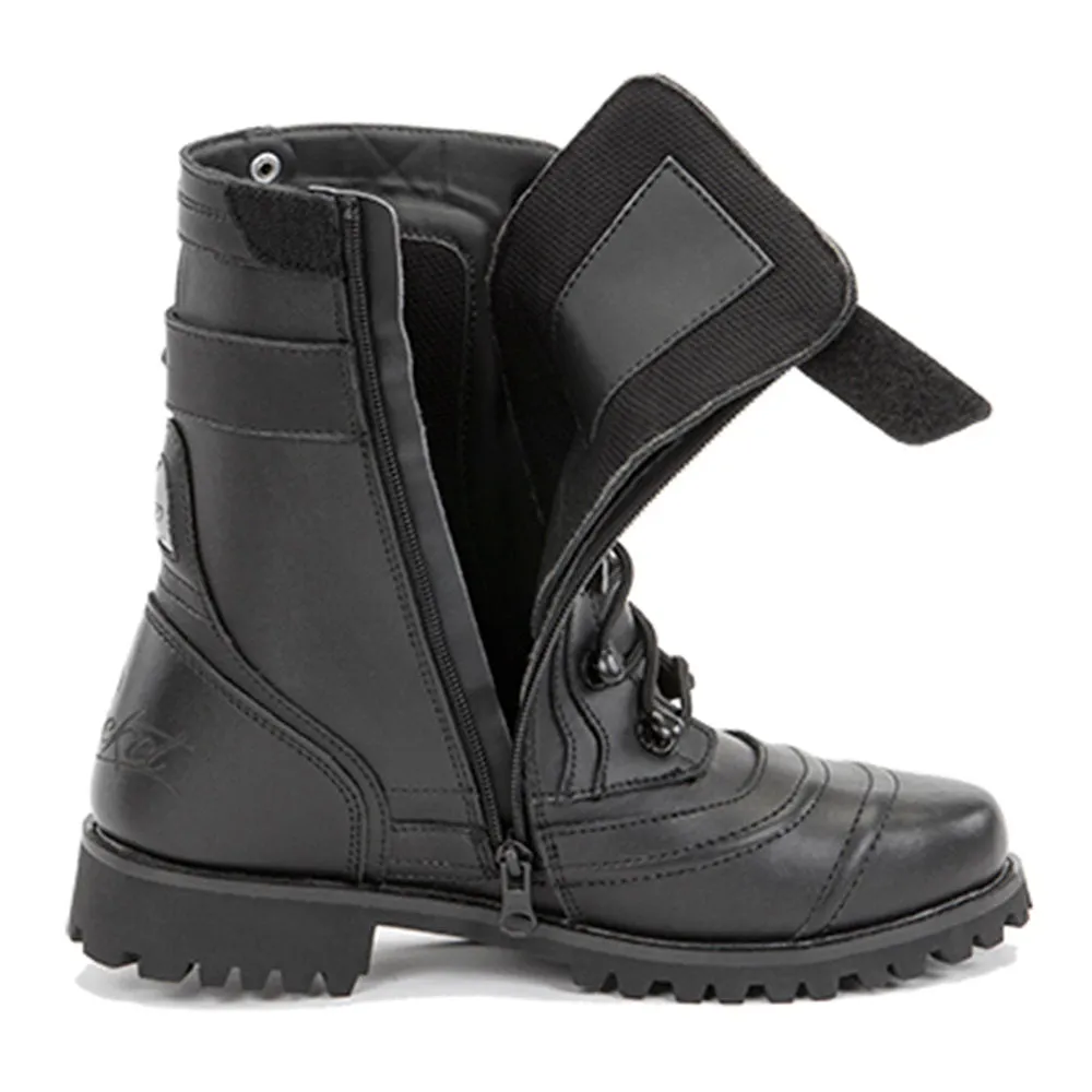 Joe Rocket Combat Ladies Leather Boot Black