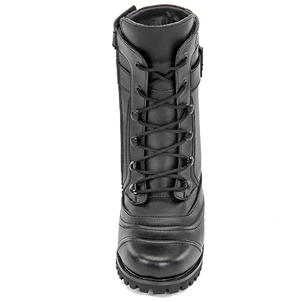 Joe Rocket Combat Ladies Leather Boot Black