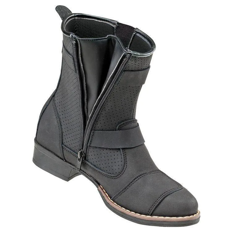 Joe Rocket Moto Adira Women's Black Leather Boots