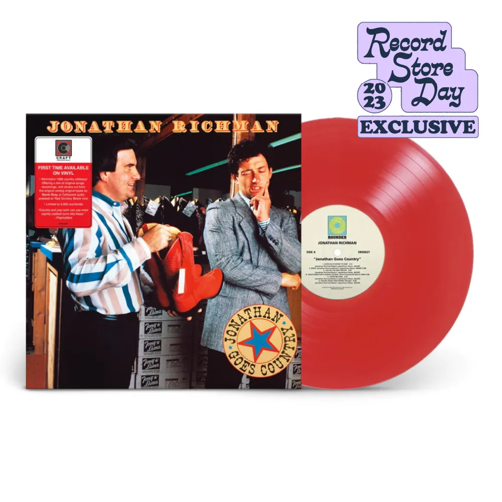 Jonathan Richman / Jonathan Goes Country LP Red Cowboy Boots Vinyl RSD 2023