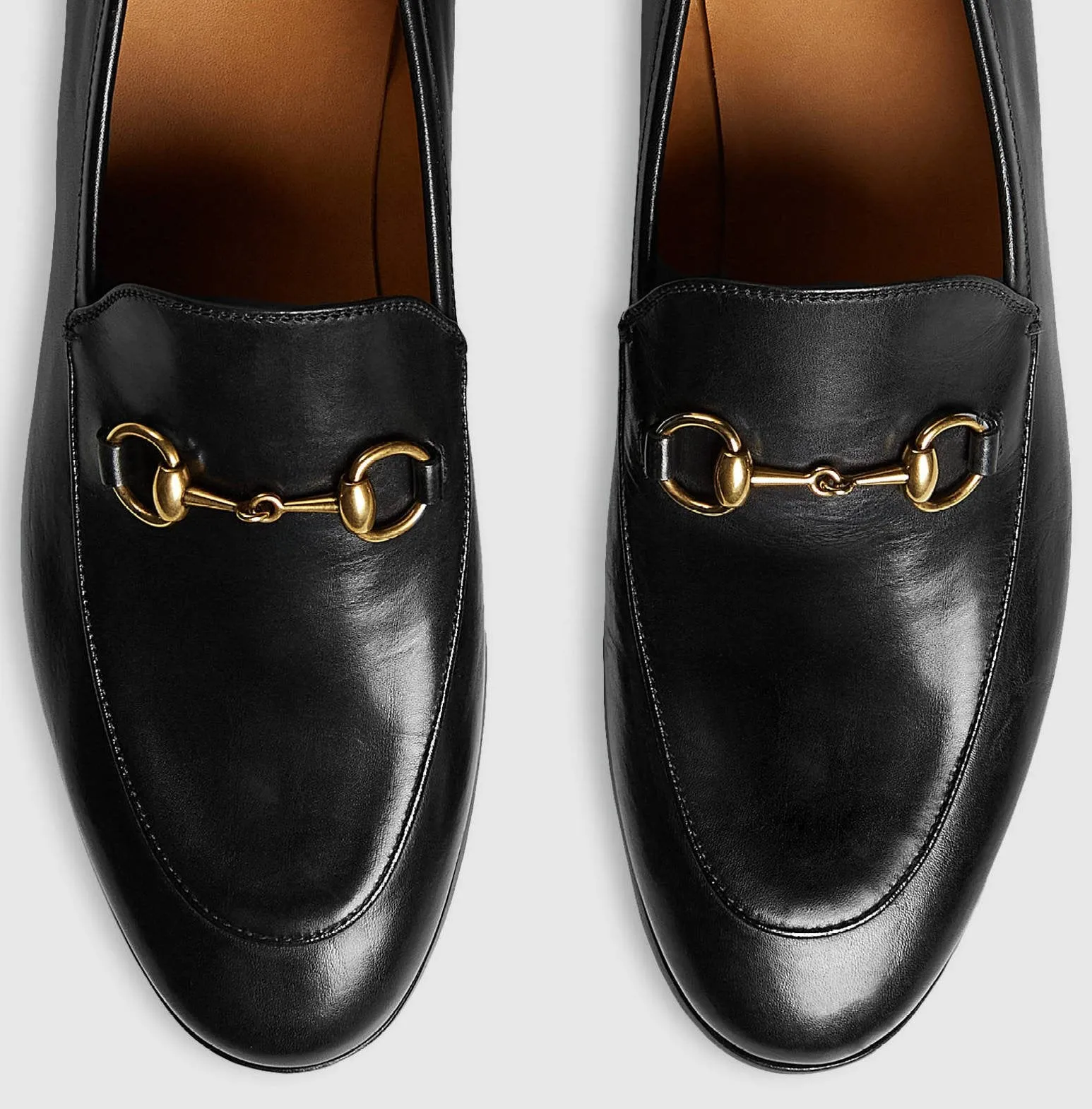 'Jordaan' Leather Loafers in Black