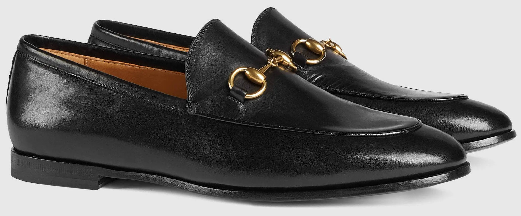 'Jordaan' Leather Loafers in Black