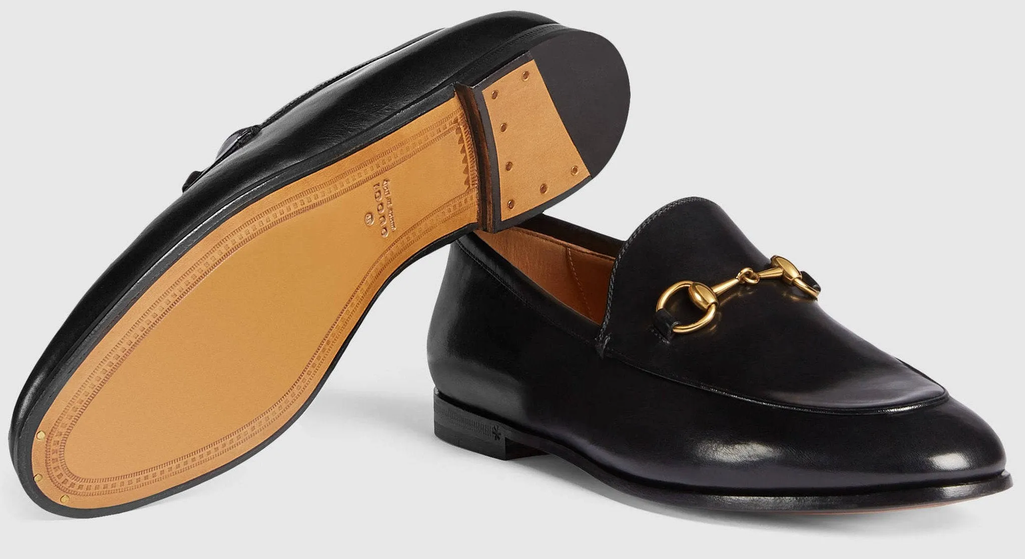 'Jordaan' Leather Loafers in Black